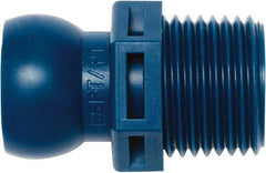 Loc-Line - 1/2" Hose ID, Male to Female Coolant Hose Connector - 1/2" BSPT, For Loc-Line Modular Hose Systems - Benchmark Tooling