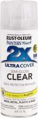Rust-Oleum - Clear, Semi Gloss, Enamel Spray Paint - 8 Sq Ft per Can, 12 oz Container, Use on Multipurpose - Benchmark Tooling
