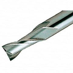 Iscar - 9mm, 20mm LOC, 9mm Shank Diam, 60mm OAL, 2 Flute, Solid Carbide Square End Mill - Single End, TiAlN Finish, Spiral Flute, 30° Helix, Centercutting, Right Hand Cut, Right Hand Flute - Benchmark Tooling