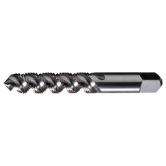 M5x0.8 3 Flute D4 Plug HSS High Helix Spiral Flute Tap- Bright - Exact Industrial Supply