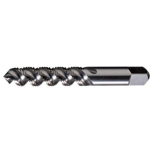 M4x0.7 3 Flute D4 Bottoming HSS High Helix Spiral Flute Tap- Bright - Exact Industrial Supply
