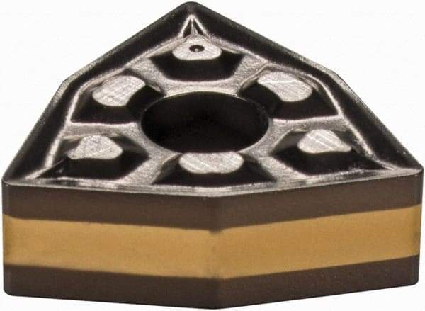 Iscar - WNMG3-1 TF Grade IC8250 Carbide Turning Insert - TiCN/Al2O3/TiN Finish, 80° Trigon, 3/8" Inscr Circle, 5/32" Thick, 1/64" Corner Radius - Benchmark Tooling