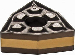 Iscar - WNMG3-1 TF Grade IC8250 Carbide Turning Insert - TiCN/Al2O3/TiN Finish, 80° Trigon, 3/8" Inscr Circle, 5/32" Thick, 1/64" Corner Radius - Benchmark Tooling