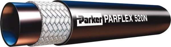 Parker - -4 Hose Size, 1/4" ID x 0.51" OD, 5,000 psi Work Pressure Hydraulic Hose - 2" Radius, Nylon Tube, Polyurethane Cover, -40°F to 212°F - Benchmark Tooling