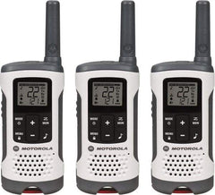Motorola - 16 Mile Range, 22 Channel, 0.5 & 1.5 Watt, Series Talkabout, Recreational Two Way Radio - FRS/GMRS Band, 462.55 to 467.7125 Hz, AA & NiMH Battery, 12 NiMH & 29 AA hr Life, 12.87" High x 10.83" Wide x 1.78" Deep, Low Battery Alerts - Benchmark Tooling