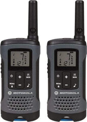 Motorola - 16 Mile Range, 22 Channel, 0.5 & 1.5 Watt, Series Talkabout, Recreational Two Way Radio - FRS/GMRS Band, 462.55 to 467.7125 Hz, AA & NiMH Battery, 12 NiMH & 29 AA hr Life, 9.45" High x 8.66" Wide x 2.44" Deep, Low Battery Alerts - Benchmark Tooling