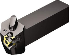 Sandvik Coromant - QS-3-80, Left Hand Cut, -4.7° Lead Angle, 25mm Shank Height x 25mm Shank Width, Negative Rake Indexable Turning Toolholder - 115mm OAL, 3-80-101108 Insert Compatibility, Series CoroTurn 300 - Benchmark Tooling