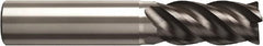 Seco - 20mm, 42mm LOC, 20mm Shank Diam, 100mm OAL, 4 Flute, Solid Carbide Square End Mill - Single End, Super-A Finish, Helical Flute, 40° Helix, Right Hand Cut, Right Hand Flute - Benchmark Tooling