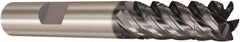 Seco - 6mm, 5 Flute, Single End, Solid Carbide, Corner Chamfer End Mill - 64mm OAL, 48° Helix, Right Hand Flute, 23mm LOC, Right Hand Cut - Benchmark Tooling