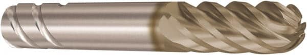 Seco - 8mm Diam, 23mm LOC, 6 Flute Solid Carbide Ball End Mill - HXT Finish, Single End, 63mm OAL, 4.5mm Shank Diam, Spiral Flute - Benchmark Tooling