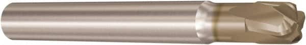 Seco - 4mm, 4 Flute, Single End, Solid Carbide, 2mm Corner Radius End Mill - 55mm OAL, 10° Helix, Right Hand Flute, 2mm LOC, Right Hand Cut, 16mm Extended Reach - Benchmark Tooling