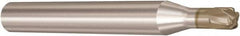 Seco - 1mm, 4 Flute, Single End, Solid Carbide, 0.5mm Corner Radius End Mill - 50mm OAL, 10° Helix, Right Hand Flute, 0.5mm LOC, Right Hand Cut, 4mm Extended Reach - Benchmark Tooling