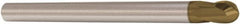 Seco - 5mm Diam, 5mm LOC, 2 Flute Solid Carbide Ball End Mill - HXT Finish, Single End, 60mm OAL, 5mm Shank Diam, Spiral Flute - Benchmark Tooling