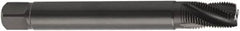 Seco - 1/4-18 NPTF 60° 4 Flute 2B Modified Bottoming Spiral Flute Tap - Cobalt, TiN Finish, 100mm OAL, Right Hand Flute, Right Hand Thread, H6 - Benchmark Tooling