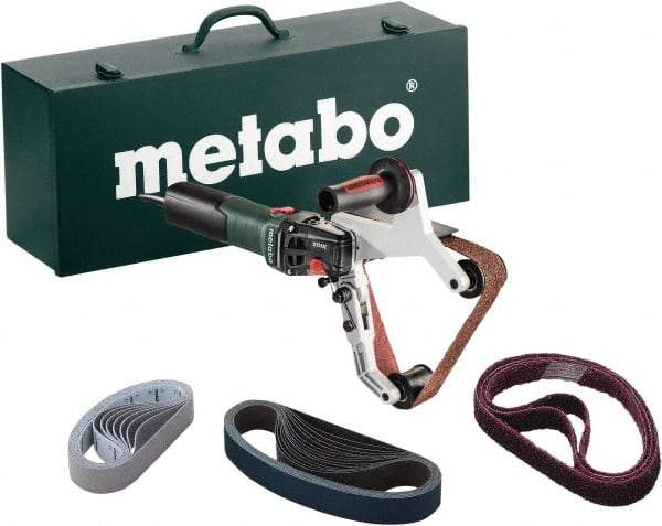 Metabo - 1-1/2 x 30", 2,400 to 8,900 RPM Air Belt Sander - 0.25 hp, 1,650 to 5,500 SFPM - Benchmark Tooling