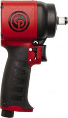 Chicago Pneumatic - 1/2" Drive, 9,400 RPM, 450 Ft/Lb Torque Impact Wrench - Pistol Grip Handle, 22 CFM, 1/4" Inlet - Benchmark Tooling