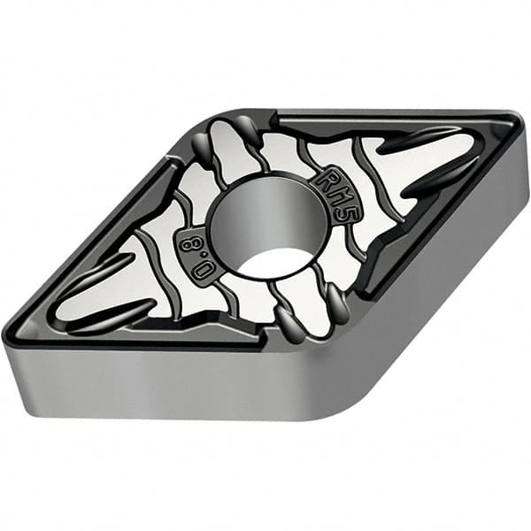 Walter - DNMG443 RM5 Grade WSM20S Carbide Turning Insert - 55° Diamond, 1/2" Inscr Circle, 1/4" Thick, 3/64" Corner Radius - Benchmark Tooling