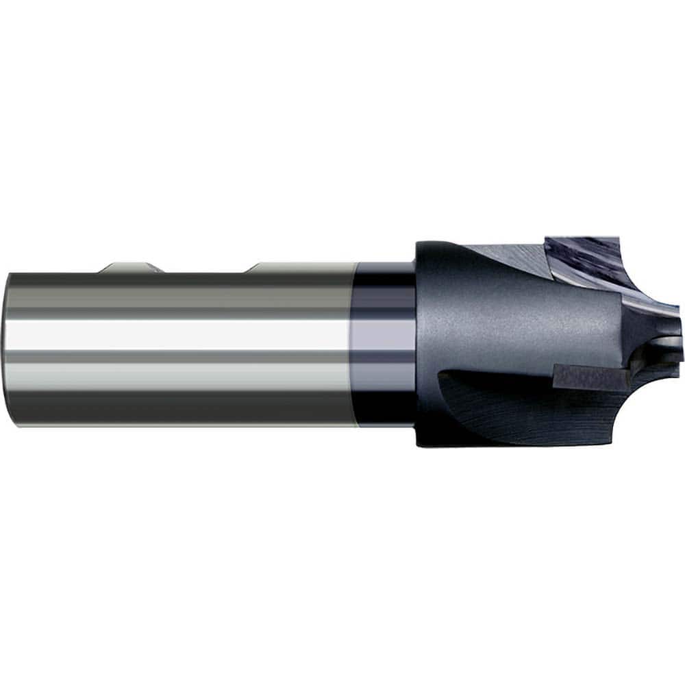 Harvey Tool - 5/16" Radius, 1-1/8" Diam, 3 Flute Carbide Tipped Corner Rounding End Mill - Exact Industrial Supply