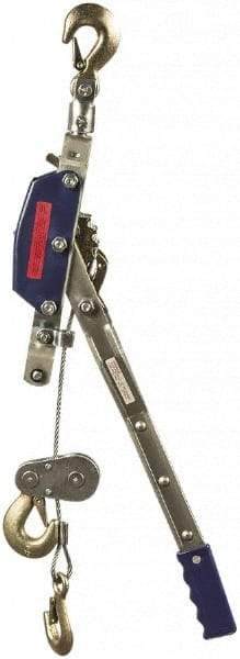 Value Collection - 4,000 Lb Lifting Capacity, 8-1/2' Lift Height, Puller Hoist - Made from Wire Rope - Benchmark Tooling