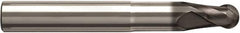 Seco - 10mm Diam, 10mm LOC, 2 Flute Solid Carbide Ball End Mill - NXT Finish, Single End, 82mm OAL, 10mm Shank Diam, Spiral Flute - Benchmark Tooling