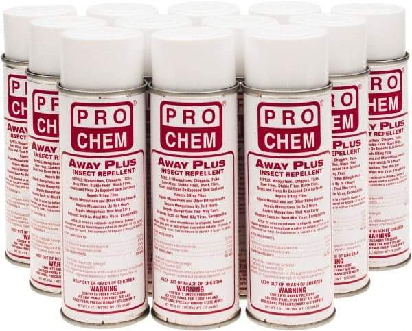 Pro Chem - 6 oz 25% DEET Aerosol Spray - For Mosquitos, Chiggers, Deer Flies, Gnats, Stable Flies, Fleas, Ticks, Black Flies, Biting Flies - Benchmark Tooling