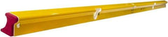 Stabila - 96" Long 3 Vial R-Beam Level - Aluminum, Yellow, 2 Plumb & 1 Level Vials - Benchmark Tooling