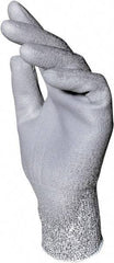 MAPA Professional - Size S (7), ANSI Cut Lvl 2, Puncture Lvl 2, Abrasion Lvl 4, Polyurethane Coated HDPE Cut Resistant Gloves - Palm Coated, HDPE Lining, Knit Wrist, Gray, Paired - Benchmark Tooling