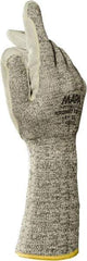 MAPA Professional - Size M (8), ANSI Cut Lvl 4, Puncture Lvl 2, Abrasion Lvl 4, HDPE Cut Resistant Gloves - Palm Coated, HDPE Lining, Gray, Paired - Benchmark Tooling