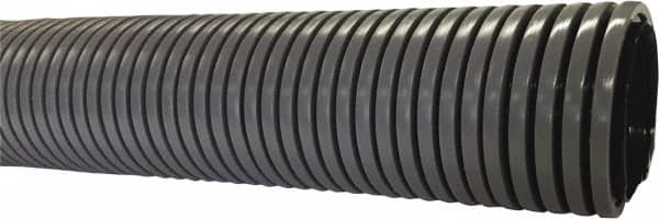 Flexaust - 1-1/4" ID, 29 Hg Vac Rating, 20 psi, Polyethylene Vacuum & Duct Hose - 50' Long, Gray, 2.4" Bend Radius, -40 to 140°F - Benchmark Tooling