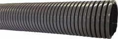 Flexaust - 3" ID, 29 Hg Vac Rating, 9 psi, Polyethylene Vacuum & Duct Hose - 50' Long, Gray, 7-1/2" Bend Radius, -40 to 140°F - Benchmark Tooling