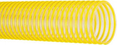 Flexaust - 2" ID, 28 Hg Vac Rating, 37 psi, Polyurethane Vacuum & Duct Hose - 25' Long, Yellow, 2.8" Bend Radius, -40 to 200°F - Benchmark Tooling