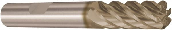 Seco - 20mm, 6 Flute, Single End, Solid Carbide, 4mm Corner Radius End Mill - 121mm OAL, 38° Helix, Right Hand Flute, 62mm LOC, Right Hand Cut - Benchmark Tooling