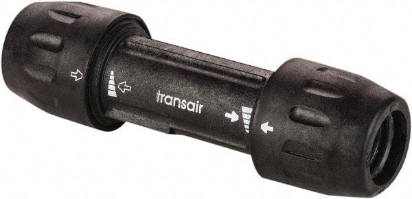 Transair - 1/2" ID, 16.5mm OD, Union - Plastic, 232 Max psi, 4-3/4" Long - Benchmark Tooling