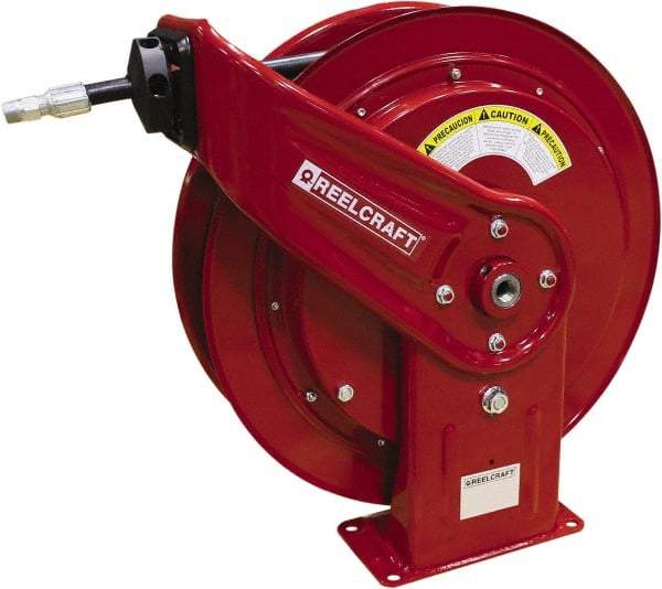 Reelcraft - 50' Spring Retractable Hose Reel - 4,800 psi, Hose Included - Benchmark Tooling