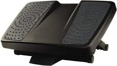 FELLOWES - 17-3/4" Wide, 6-1/2" High Foot Rest - Black & Gray - Benchmark Tooling