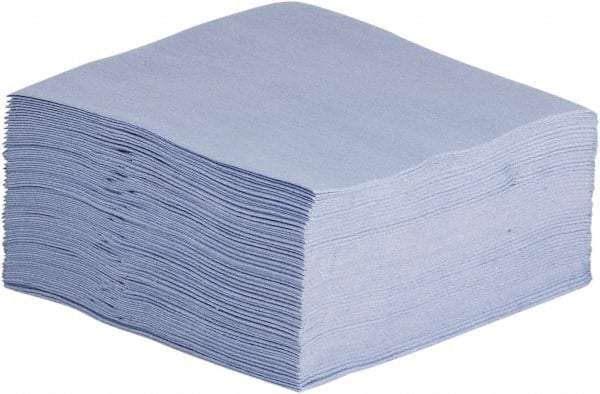 NuTrend Disposables - 1/4 Fold General Purpose Wipes - Poly Pack, 12" x 13" Sheet Size, Blue - Benchmark Tooling