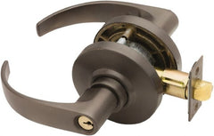 Schlage - Entrance Lever Lockset for 1-3/8 to 1-7/8" Thick Doors - Exact Industrial Supply