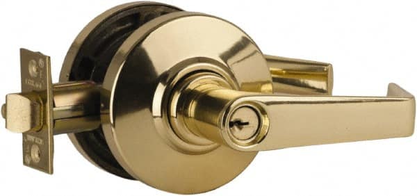 Schlage - Classroom Lever Lockset for 1-3/8 to 1-7/8" Thick Doors - Exact Industrial Supply