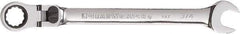 GearWrench - 3/4" 12 Point Flexhead Combination Wrench - Chrome Vanadium Steel, Full Polish Finish - Benchmark Tooling