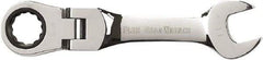 GearWrench - 11mm 12 Point Flexhead Combination Wrench - Chrome Vanadium Steel, Full Polish Finish - Benchmark Tooling