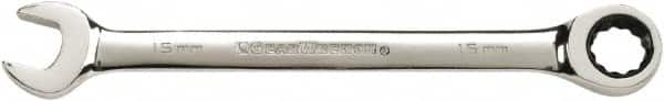 GearWrench - 25mm 12 Point Combination Wrench - Chrome Vanadium Steel, Full Polish Finish - Benchmark Tooling