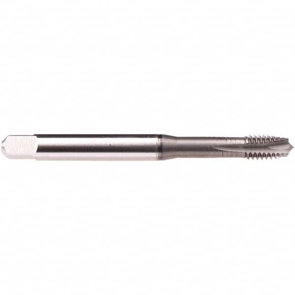 Emuge - 10-24 UNC 4 Flute BT Plug Spiral Flute Tap - High Speed Steel, GLT-1 Finish, 2.756" OAL, Right Hand Flute, Right Hand Thread, Series Rekord B-Z - Benchmark Tooling