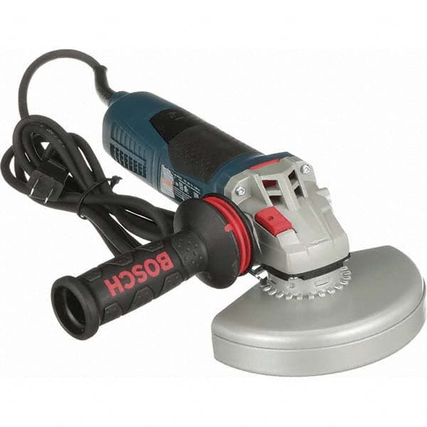 Bosch - 6" Wheel Diam, 9,300 RPM, Corded Angle & Disc Grinder - 5/8-11 Spindle, 120 Volts, 13 Amps - Benchmark Tooling