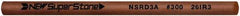 Value Collection - Round Ceramic Finishing Stick - 100mm Long x 2.35mm Wide x 2.4mm Thick, 300 Grit - Benchmark Tooling