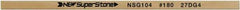 Value Collection - Flat Ceramic Finishing Stick - 100mm Long x 1.5mm Wide x 6mm Thick, 180 Grit - Benchmark Tooling