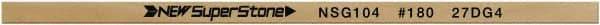 Value Collection - Flat Ceramic Finishing Stick - 100mm Long x 1mm Wide x 10mm Thick, 180 Grit - Benchmark Tooling