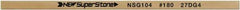 Value Collection - Flat Ceramic Finishing Stick - 100mm Long x 1mm Wide x 10mm Thick, 180 Grit - Benchmark Tooling
