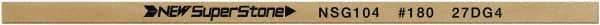 Value Collection - Flat Ceramic Finishing Stick - 100mm Long x 0.8mm Wide x 4mm Thick, 180 Grit - Benchmark Tooling