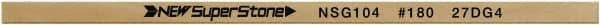 Value Collection - Flat Ceramic Finishing Stick - 100mm Long x 0.5mm Wide x 10mm Thick, 180 Grit - Benchmark Tooling