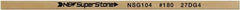 Value Collection - Flat Ceramic Finishing Stick - 100mm Long x 0.5mm Wide x 10mm Thick, 180 Grit - Benchmark Tooling